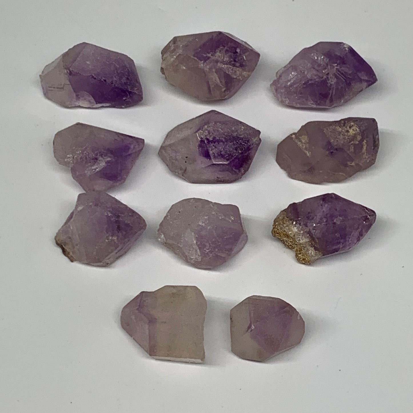 90.9g,0.7"-1.2",11pcs, Natural Amethyst Crystal Rough Mineral Specimens, B11708