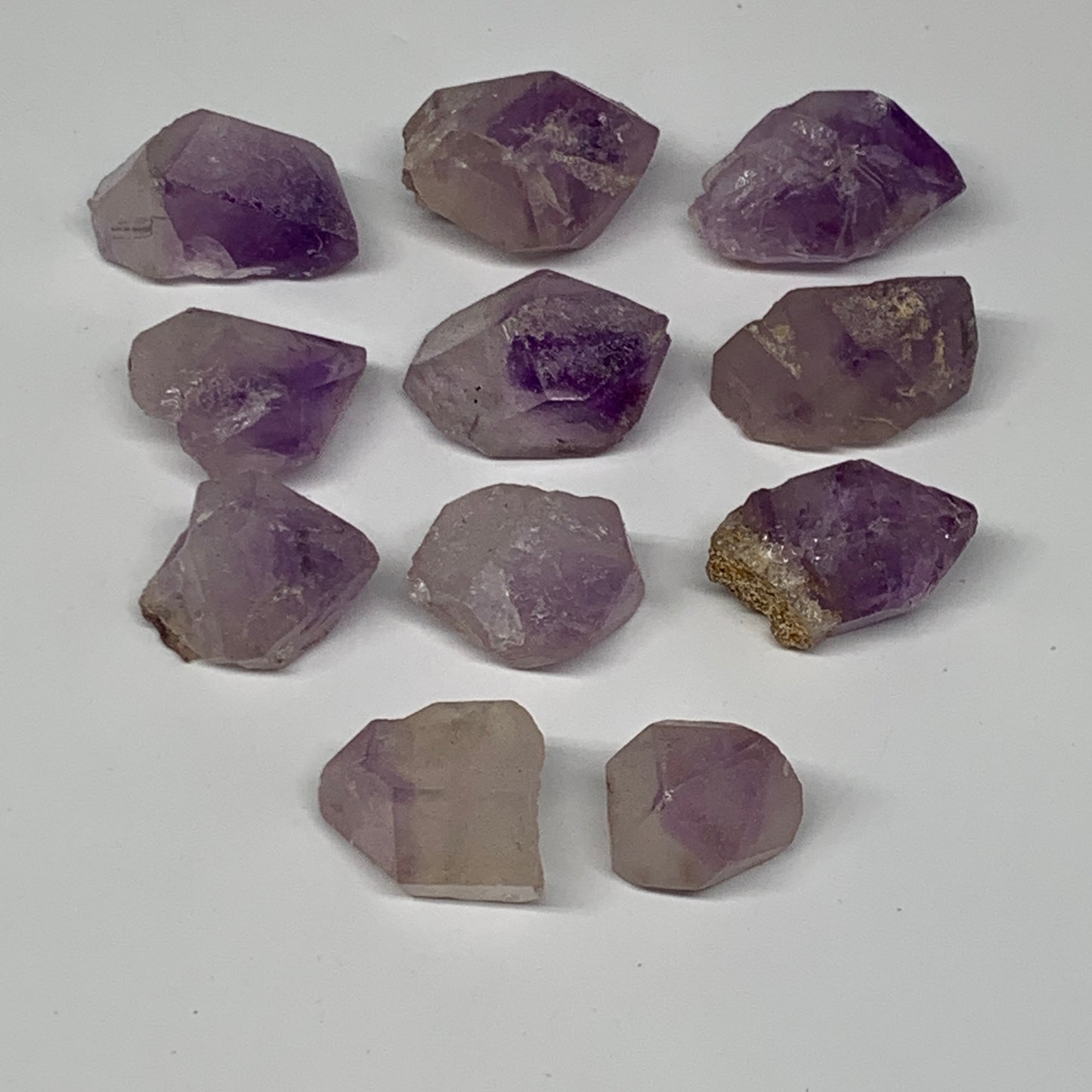 90.9g,0.7"-1.2",11pcs, Natural Amethyst Crystal Rough Mineral Specimens, B11708
