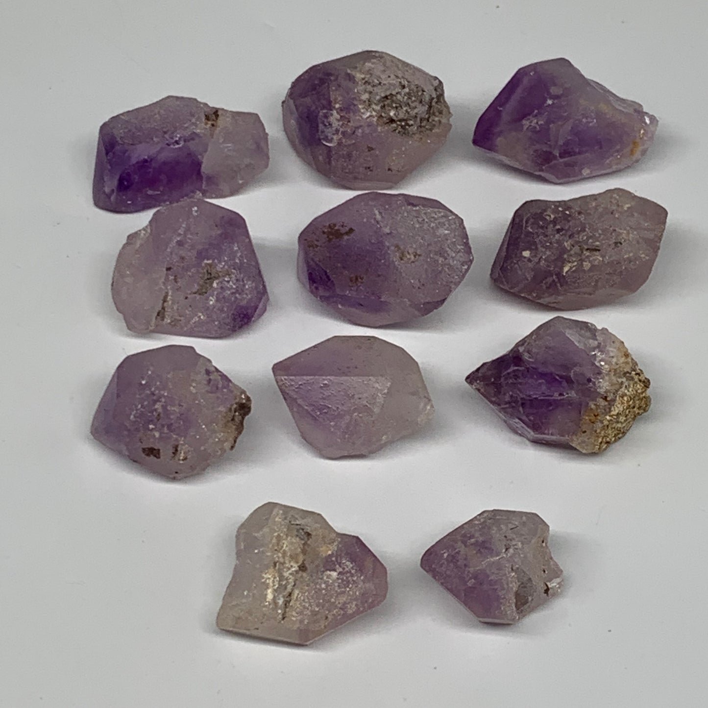 90.9g,0.7"-1.2",11pcs, Natural Amethyst Crystal Rough Mineral Specimens, B11708