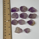 90.9g,0.7"-1.2",11pcs, Natural Amethyst Crystal Rough Mineral Specimens, B11708