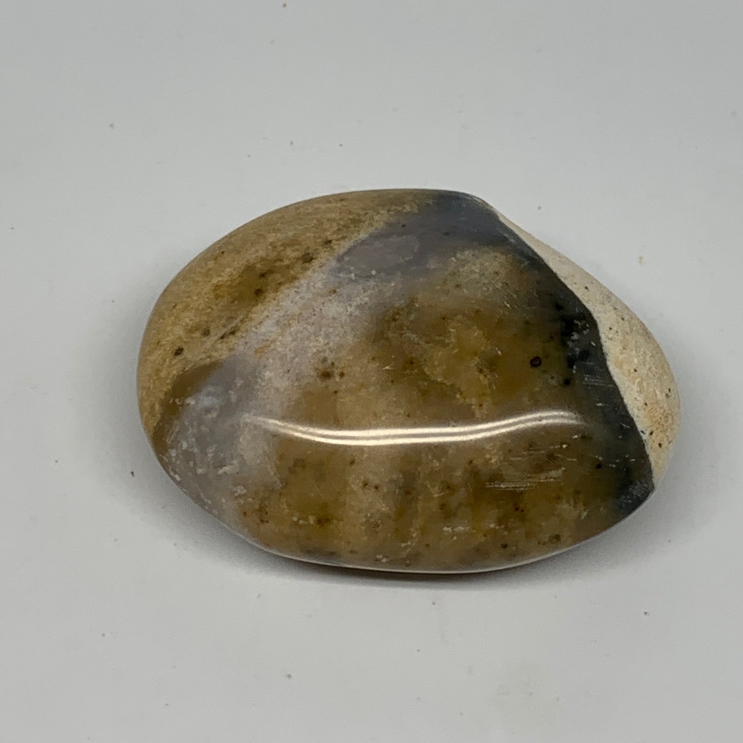 73.8g, 2.2"x1.7"x0.9", Yellow Ocean Jasper Palm-Stone @Madagascar, B18152