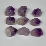 91.5g,0.7"-1.2", 9pcs, Natural Amethyst Crystal Rough Mineral Specimens, B11709