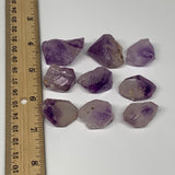 93.6g,0.7"-1.3", 9pcs, Natural Amethyst Crystal Rough Mineral Specimens, B11710