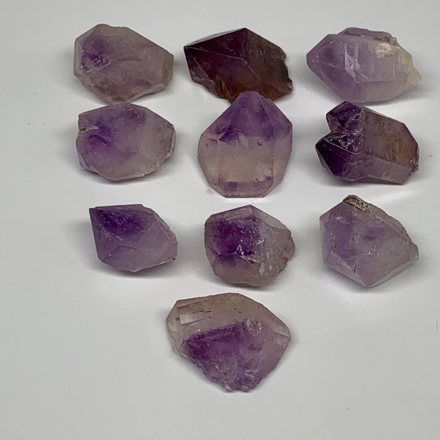 104.4g,0.9"-1.3", 10pcs, Natural Amethyst Crystal Rough Mineral Specimens, B1171