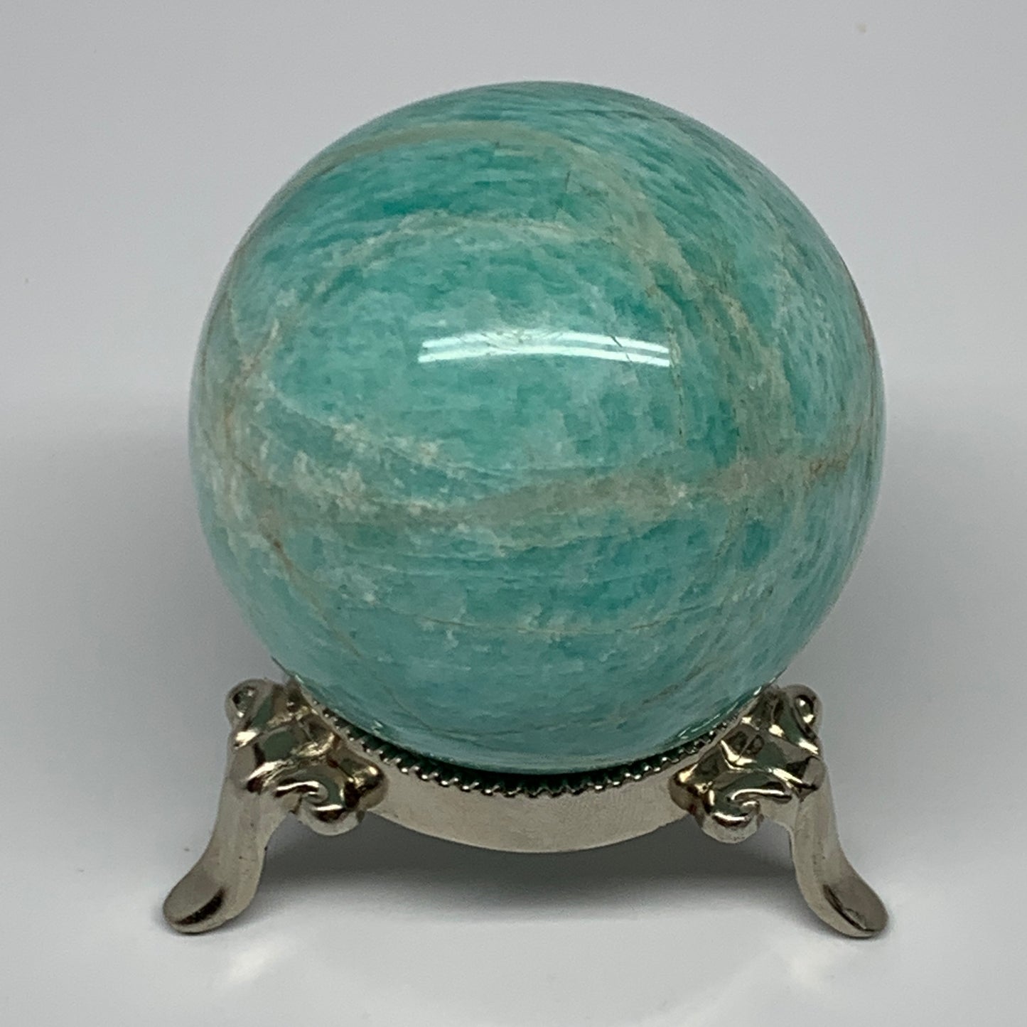276g, 2.3" Amazonite Sphere Ball Gemstone from Madagascar, B15830
