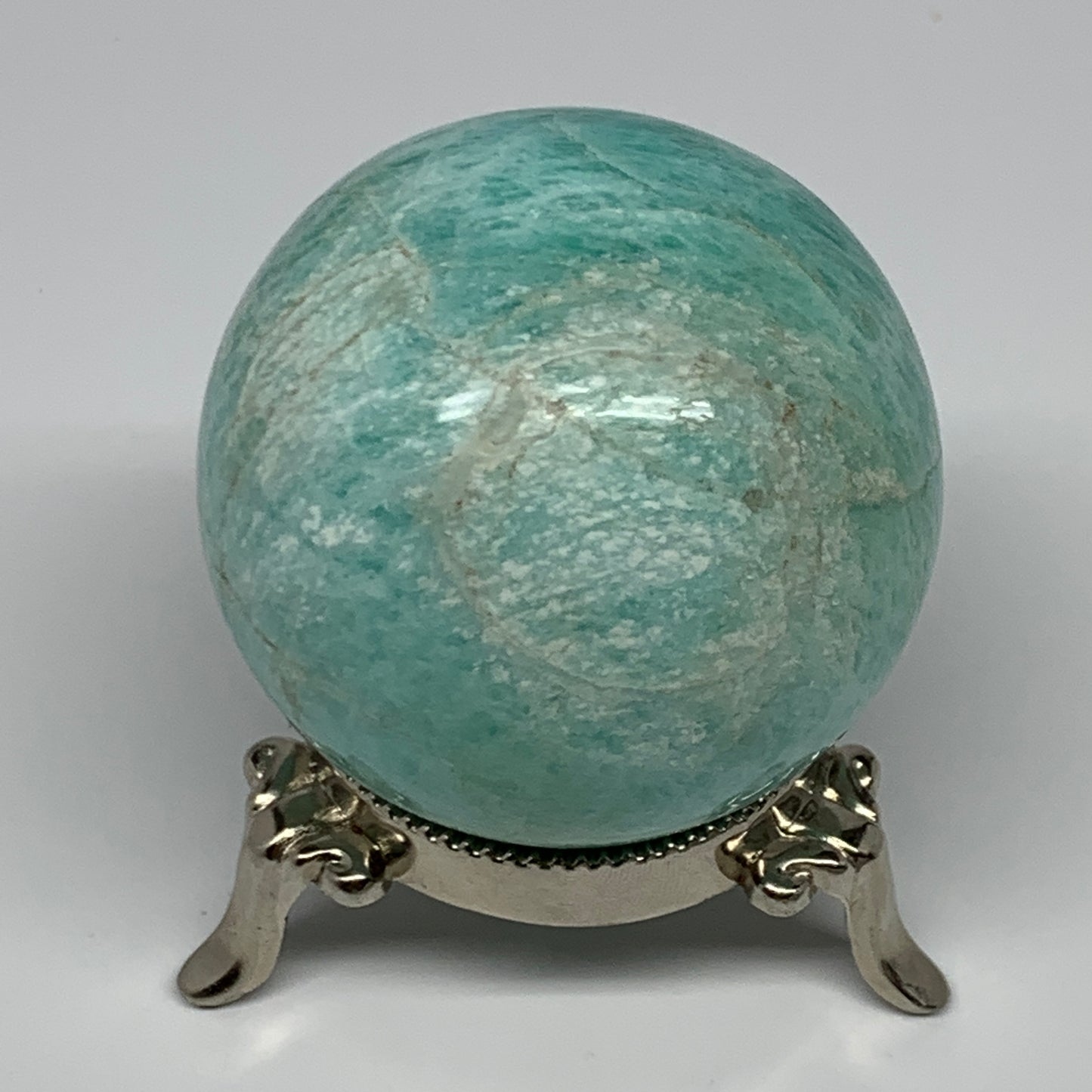 276g, 2.3" Amazonite Sphere Ball Gemstone from Madagascar, B15830