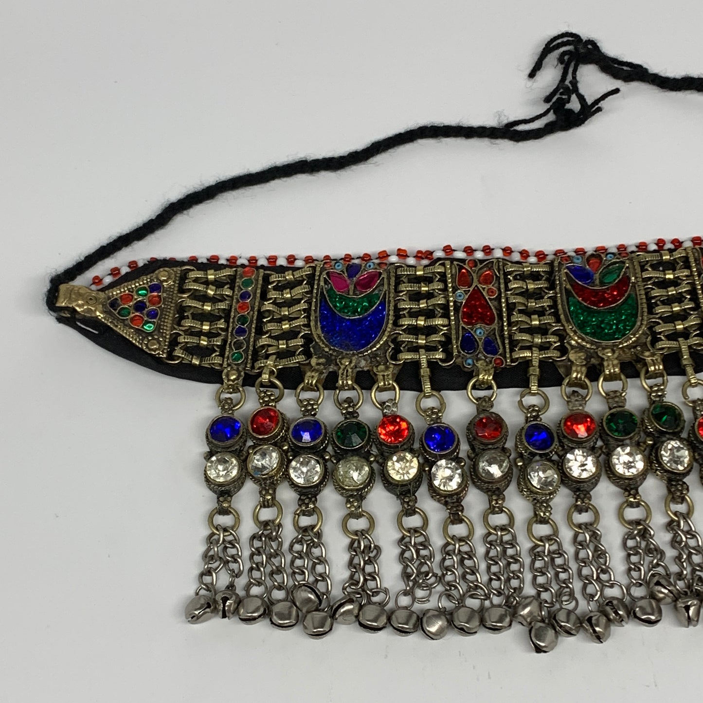 310g, 12"x4.5"Kuchi Choker Necklace Multi-Color Tribal Gypsy Bohemian,B14094