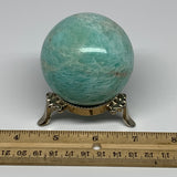 276g, 2.3" Amazonite Sphere Ball Gemstone from Madagascar, B15830