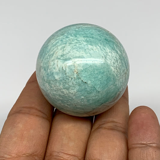 92g, 1.6" Small Amazonite Sphere Ball Gemstone from Madagascar, B15831