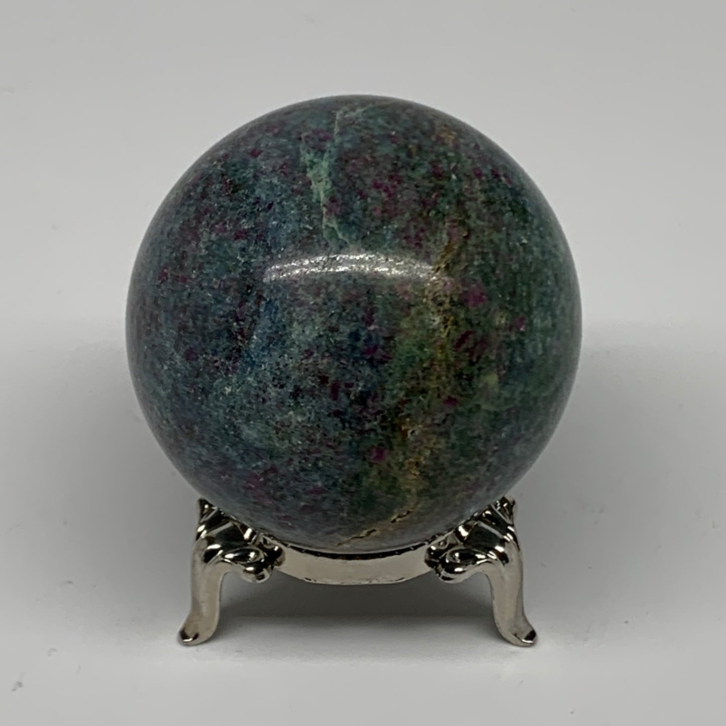 223.6g, 2"(50mm),Zoisite with Ruby Sphere Sphere Ball Crystal @India, B25031