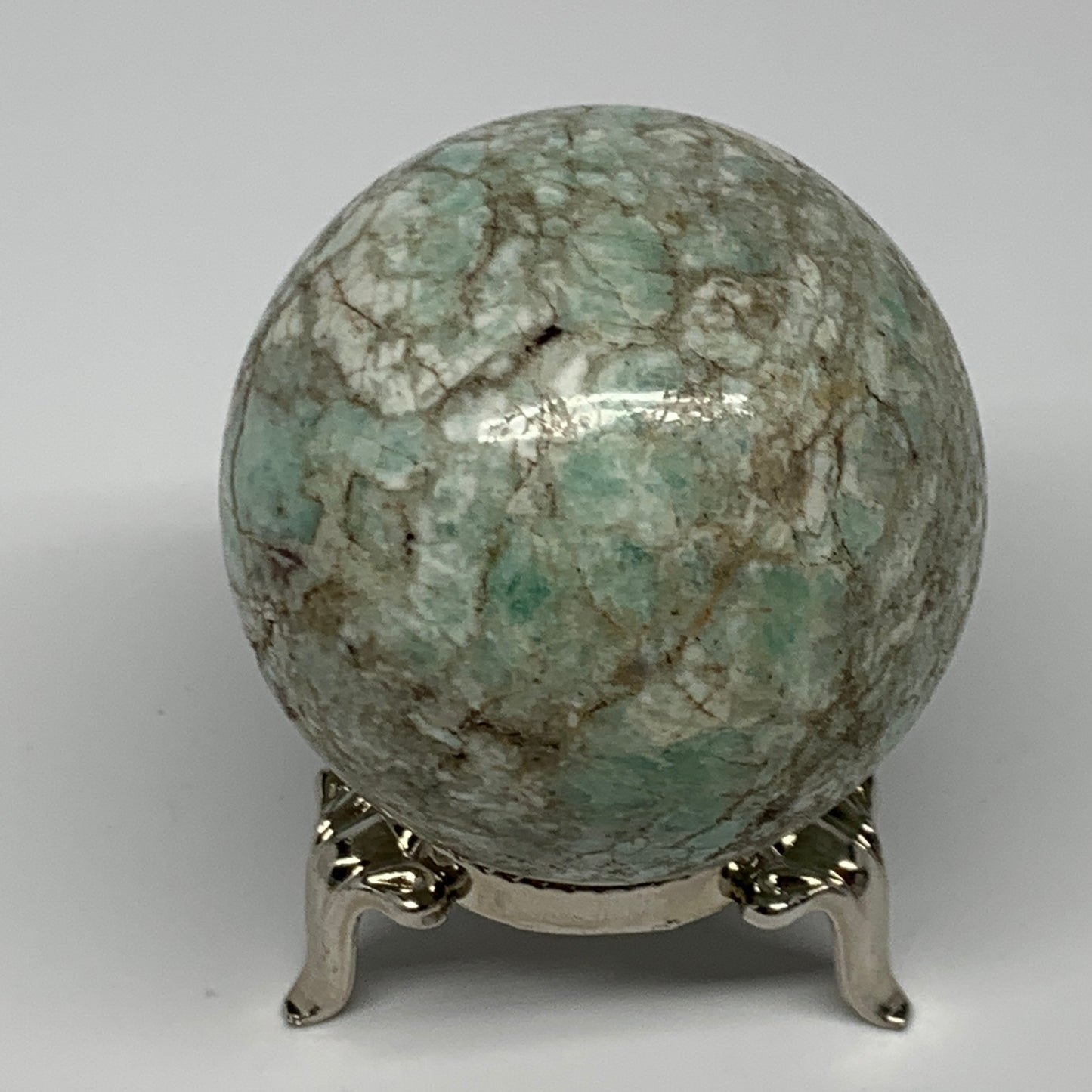 149g, 1.9" Small Amazonite Sphere Ball Gemstone from Madagascar, B15832