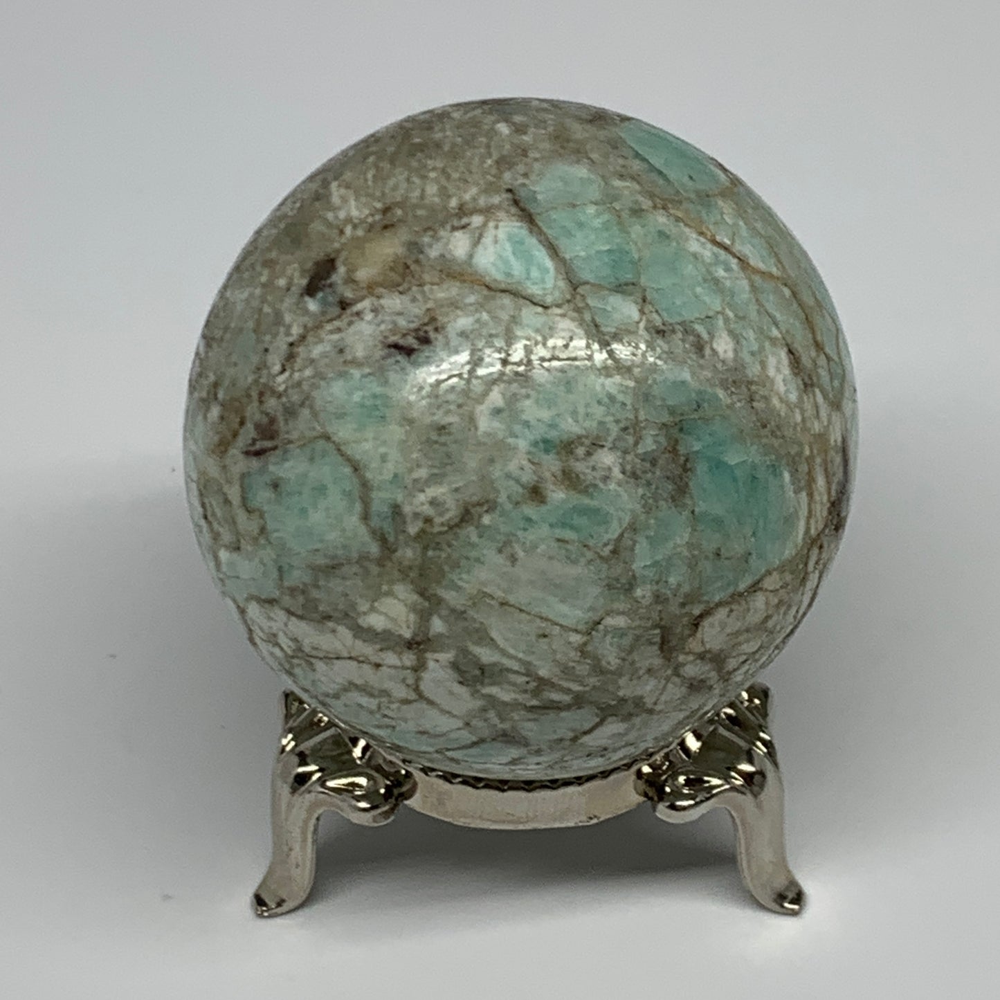 149g, 1.9" Small Amazonite Sphere Ball Gemstone from Madagascar, B15832