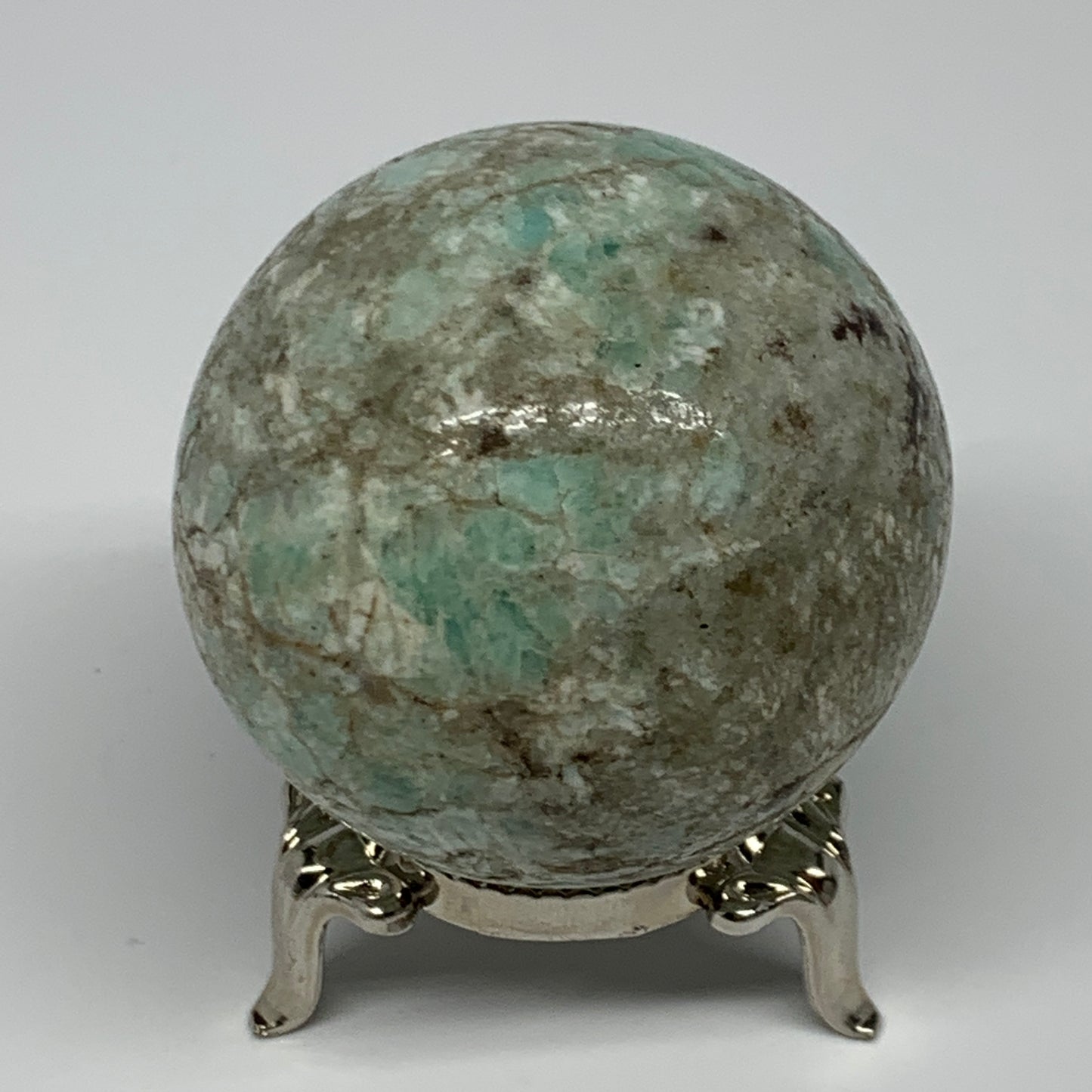 149g, 1.9" Small Amazonite Sphere Ball Gemstone from Madagascar, B15832