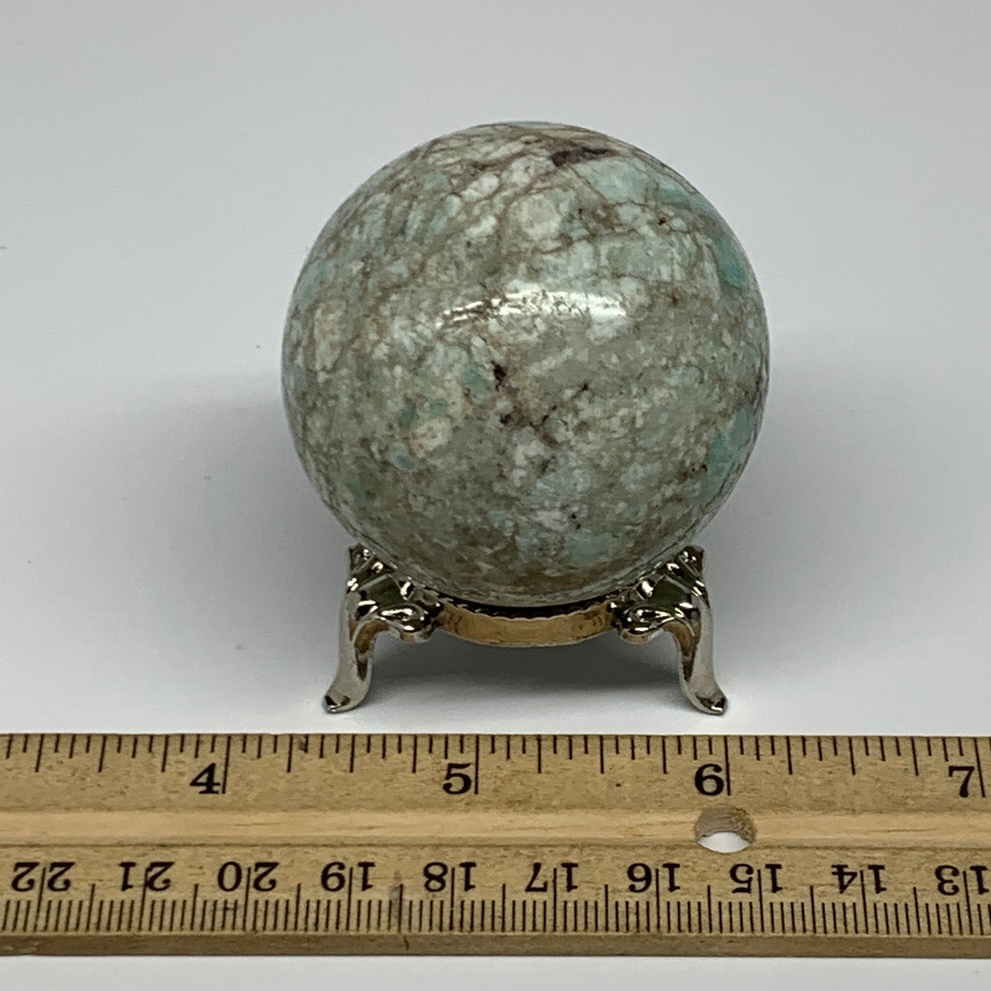 149g, 1.9" Small Amazonite Sphere Ball Gemstone from Madagascar, B15832