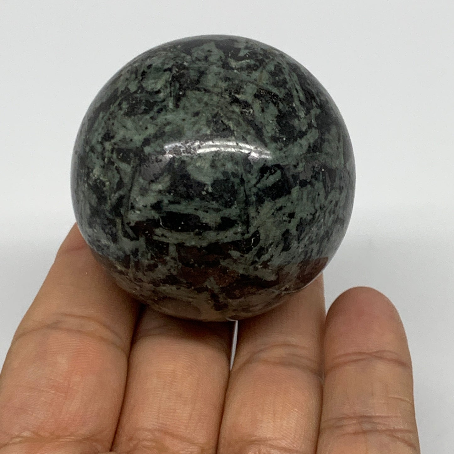 176.3g, 1.9"(48mm), Crocodile Kambaba Jasper Sphere Ball Reiki @Madagascar,B2219