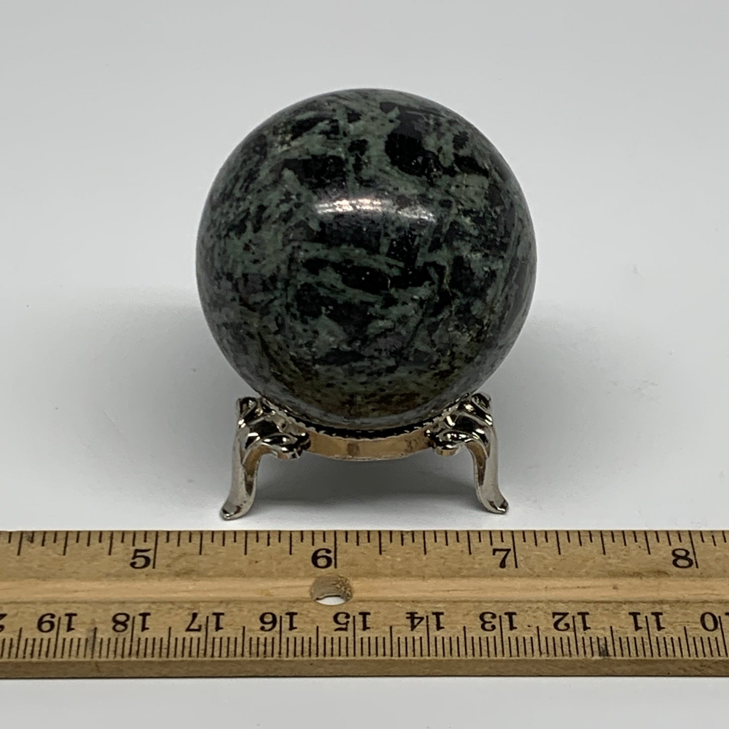 176.3g, 1.9"(48mm), Crocodile Kambaba Jasper Sphere Ball Reiki @Madagascar,B2219