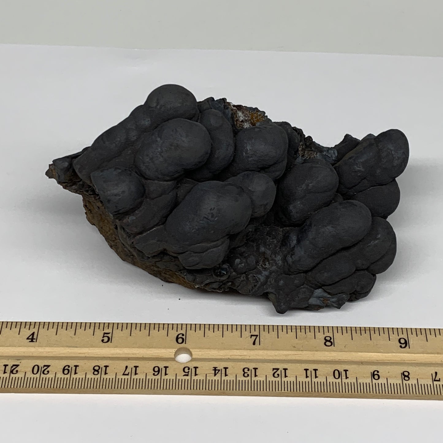 802g,5.1"x3.1"x2.5"Rough Hematite Botryoidal Mineral Crystal @Morocco,B10838