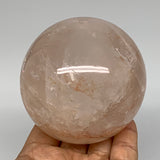 702g, 3.1" Natural Red Hematoid Sphere Crystal Ball Gemstones @Madagascar,B5543