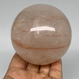 702g, 3.1" Natural Red Hematoid Sphere Crystal Ball Gemstones @Madagascar,B5543