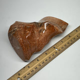 785g, 5.8"x3.5"x2.3", Natural Peach Moonstone Flame Gemstones Reiki Tool, B19574