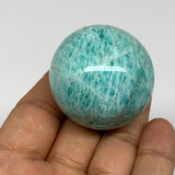 91g, 1.6" Small Amazonite Sphere Ball Gemstone from Madagascar, B15835