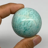 91g, 1.6" Small Amazonite Sphere Ball Gemstone from Madagascar, B15835