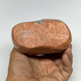 805g, 4.7"x3.9"x2.4", Natural Peach Moonstone Flame Gemstones Reiki Tool, B19575