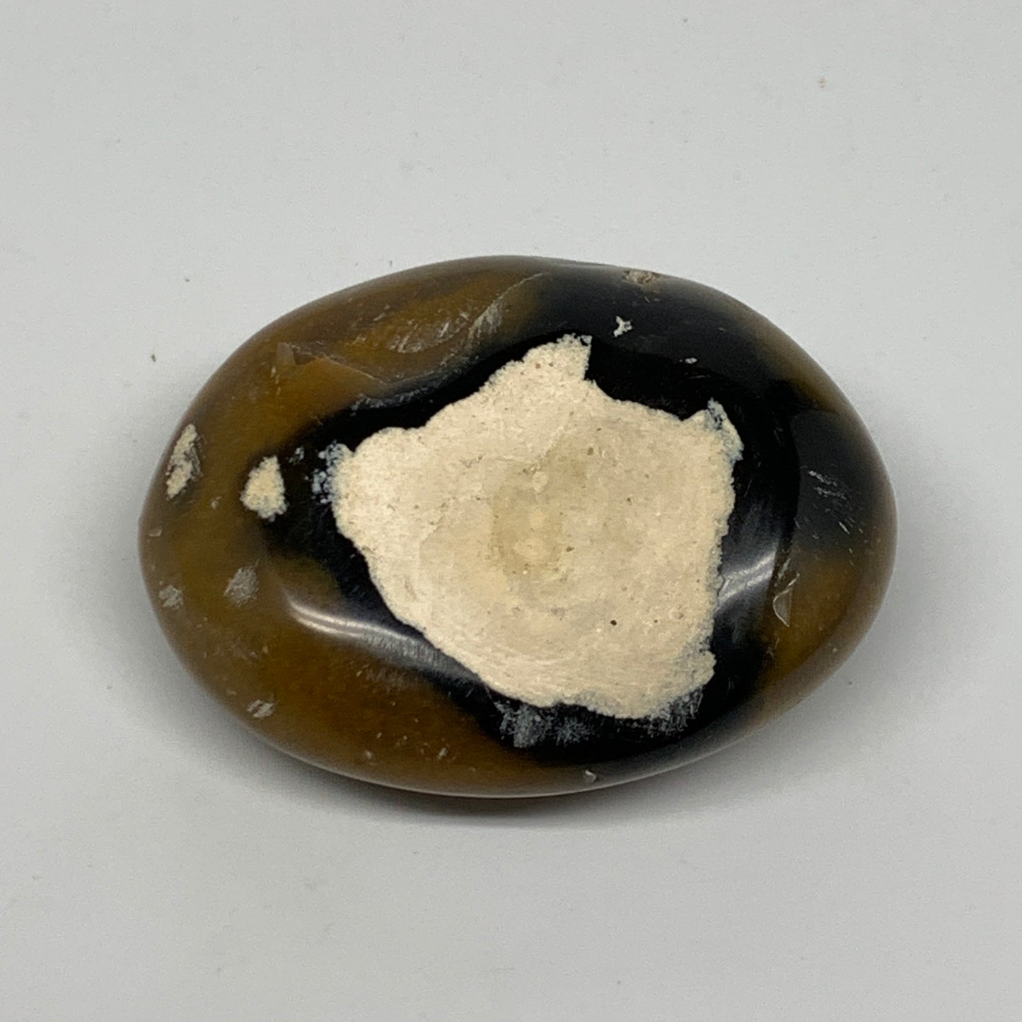 73.4g, 2.1"x1.7"x0.9", Yellow Ocean Jasper Palm-Stone @Madagascar, B18159