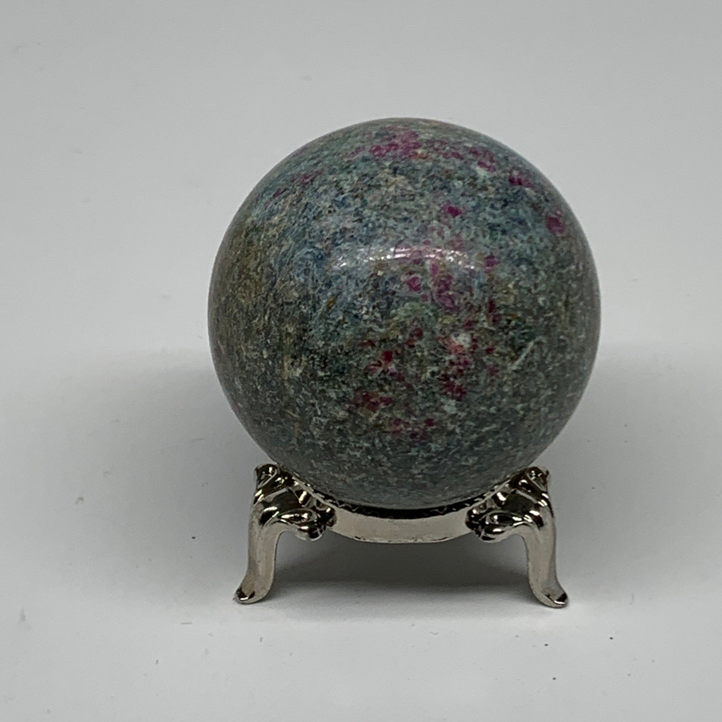195.2g, 1.9"(47mm),Zoisite with Ruby Sphere Sphere Ball Crystal @India, B25034