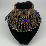 310g, 12"x4.25"Kuchi Choker Necklace Multi-Color Tribal Gypsy Bohemian,B14099