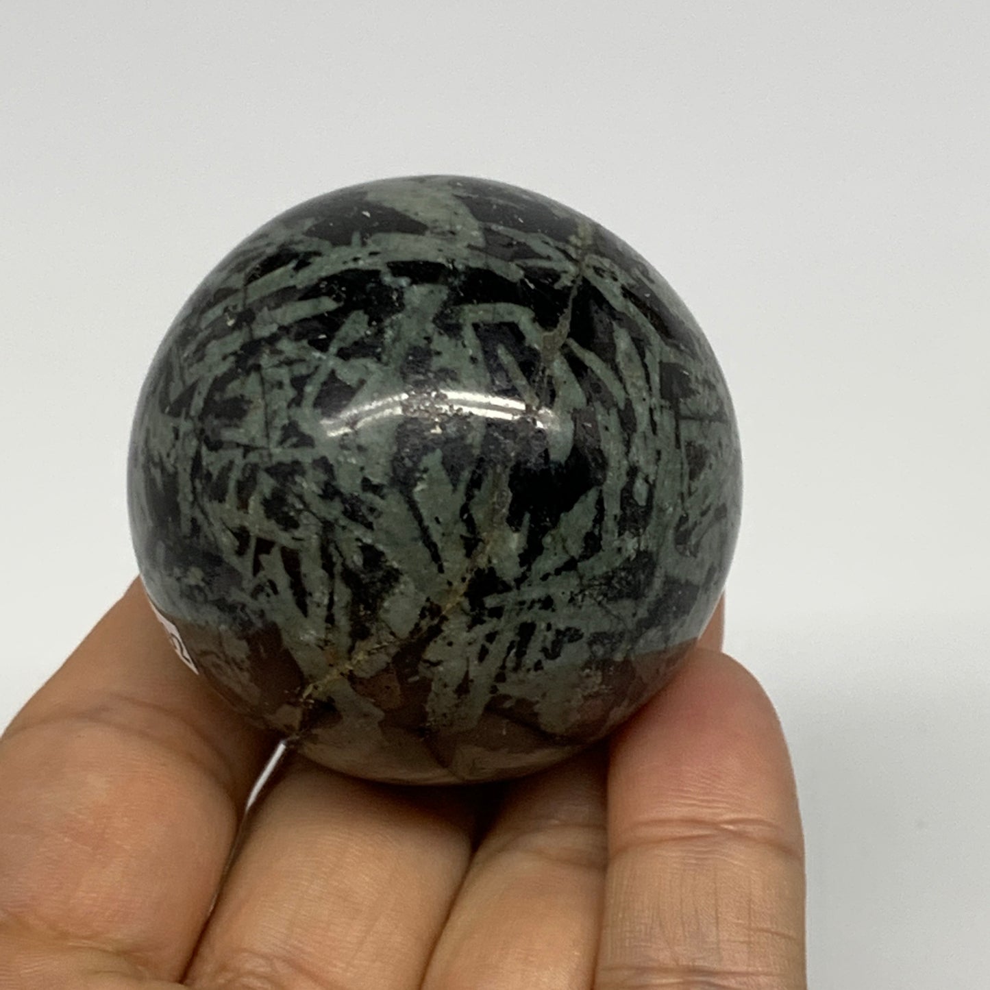 167.7g, 1.9"(47mm), Crocodile Kambaba Jasper Sphere Ball Reiki @Madagascar,B2219