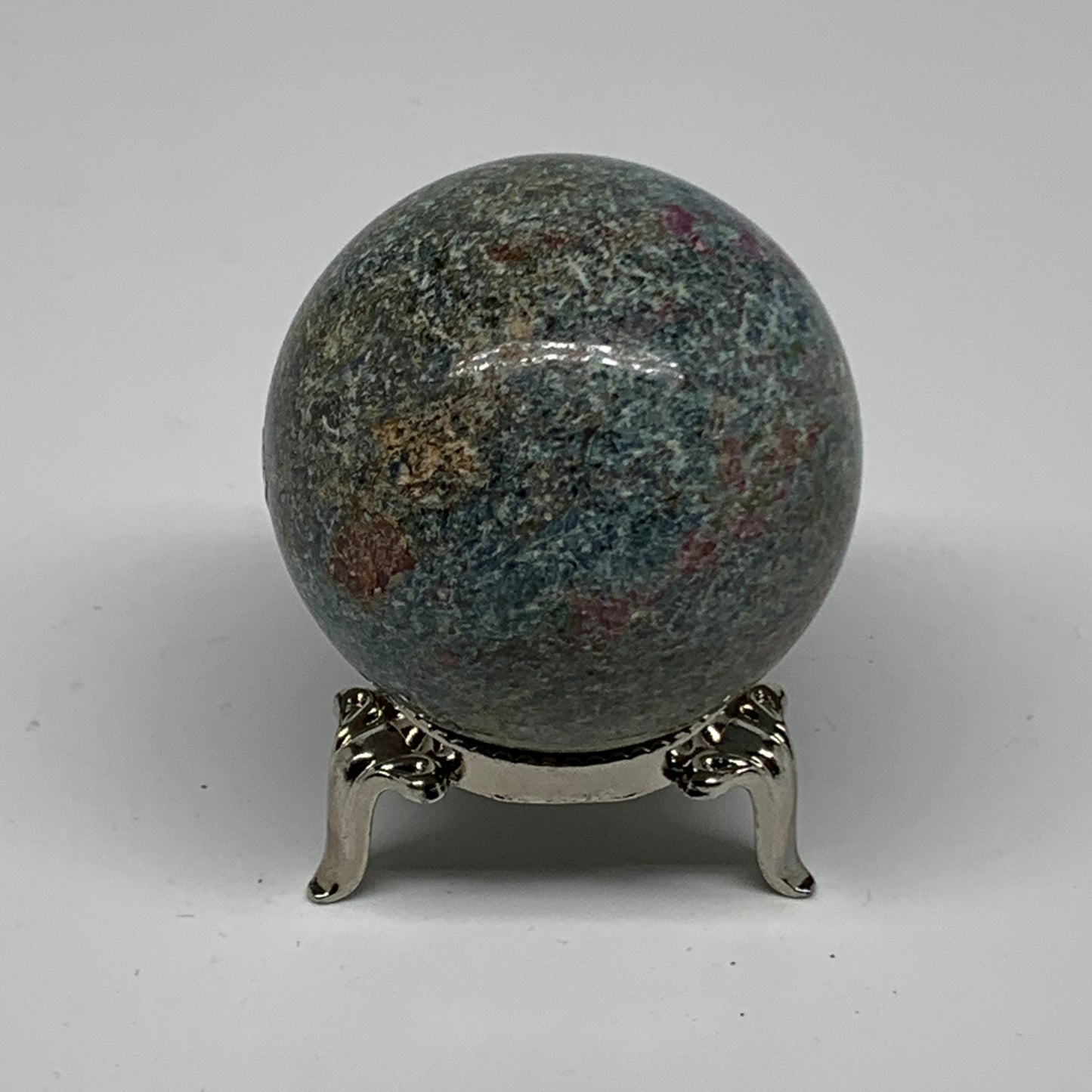 195.2g, 1.9"(47mm),Zoisite with Ruby Sphere Sphere Ball Crystal @India, B25034