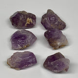 90.8g,1.2"-1.4", 6pcs, Natural Amethyst Crystal Rough Mineral Specimens, B11717
