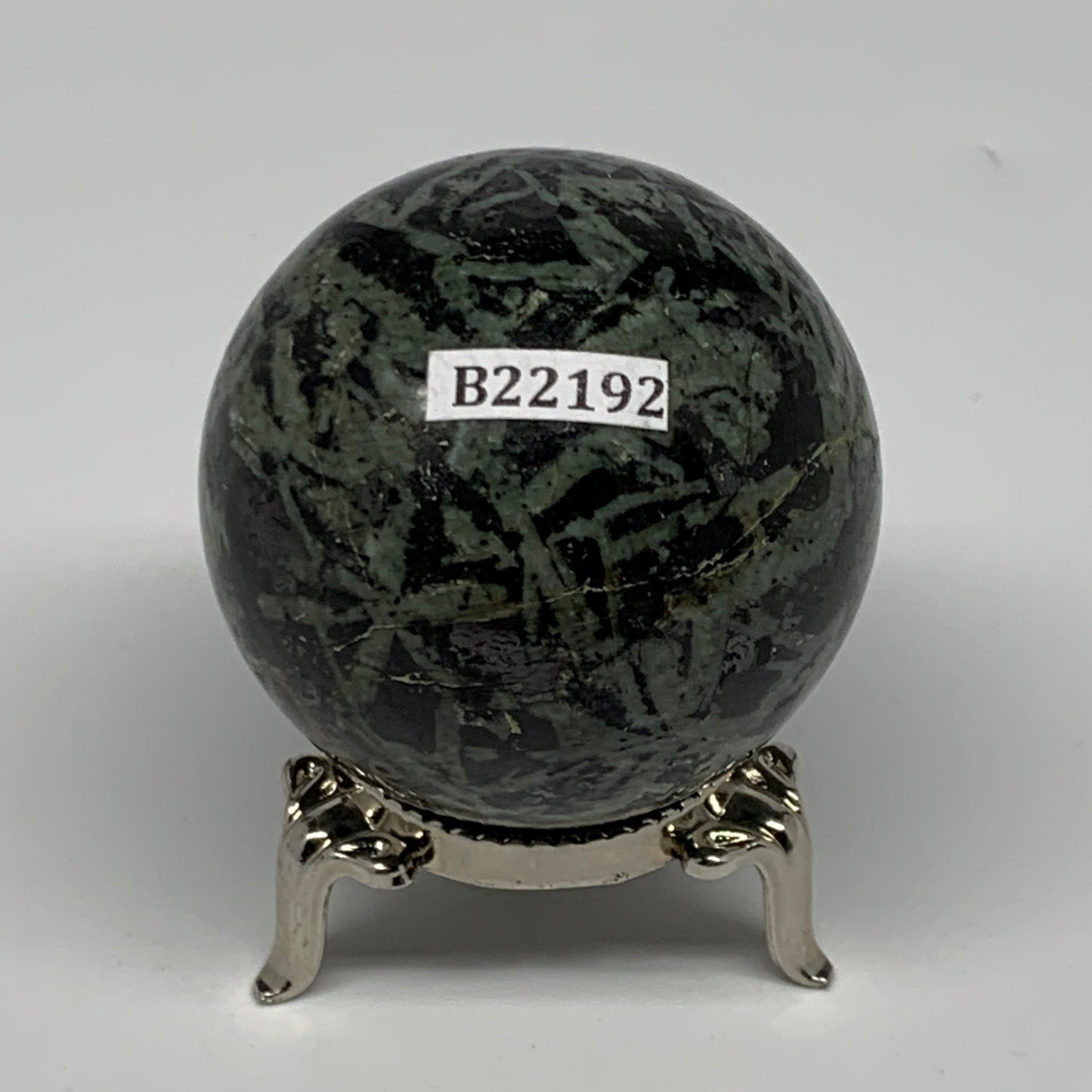 167.7g, 1.9"(47mm), Crocodile Kambaba Jasper Sphere Ball Reiki @Madagascar,B2219
