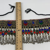310g, 12"x4.25"Kuchi Choker Necklace Multi-Color Tribal Gypsy Bohemian,B14099