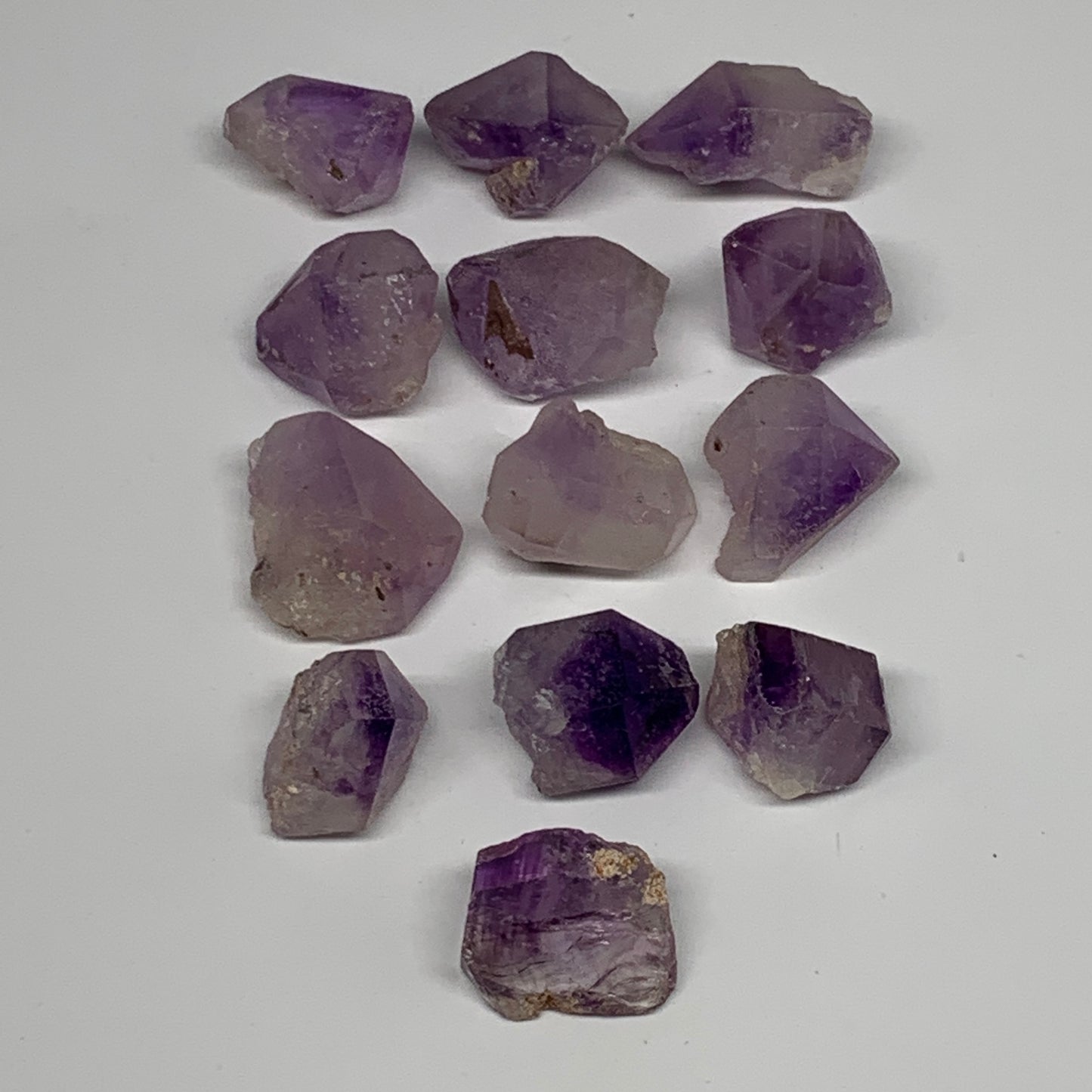 100.4g,0.7"-1.2", 13pcs, Natural Amethyst Crystal Rough Mineral Specimens, B1171