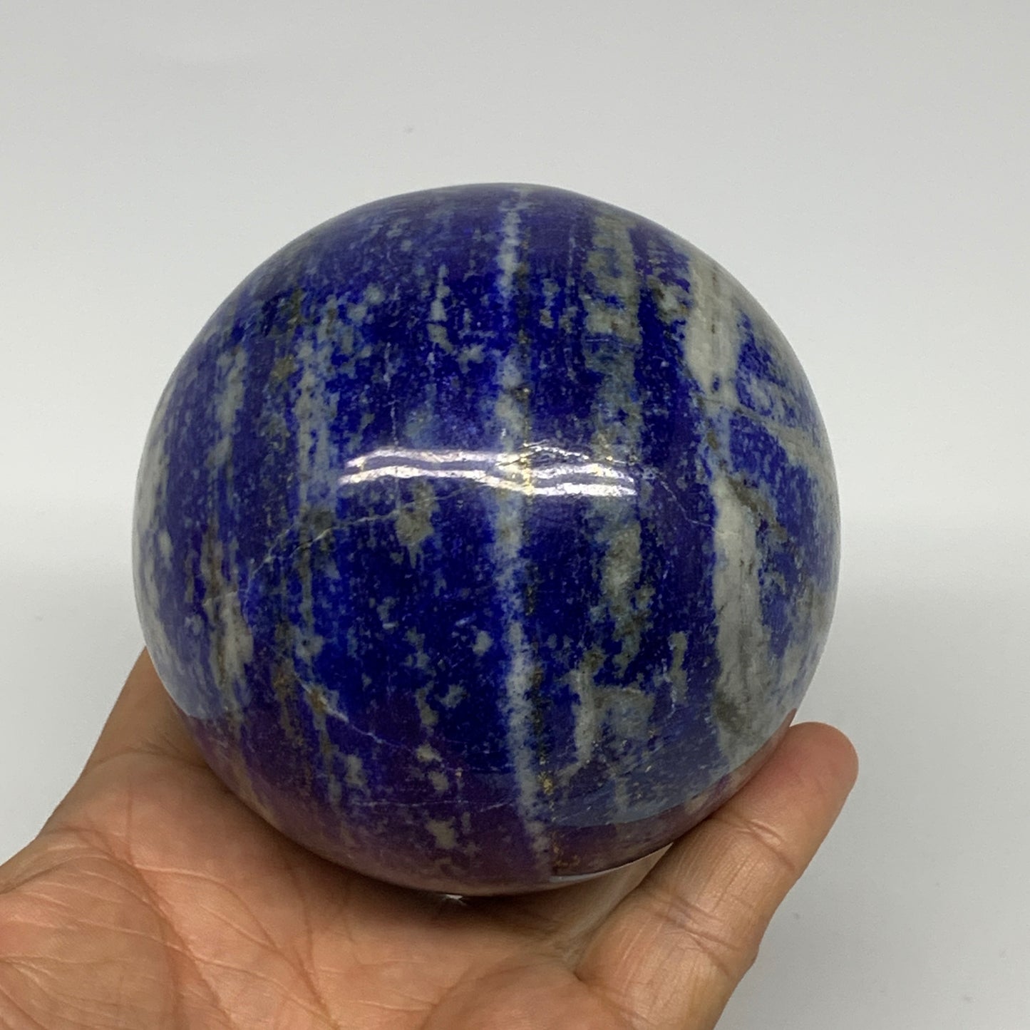 858g, 3.3"(82mm), Lapis Lazuli Sphere Ball Gemstone @Afghanistan, B25326