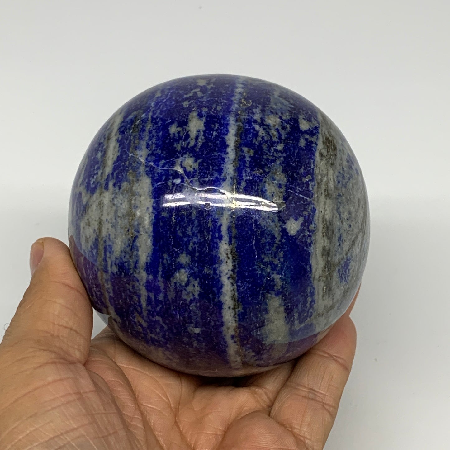 858g, 3.3"(82mm), Lapis Lazuli Sphere Ball Gemstone @Afghanistan, B25326