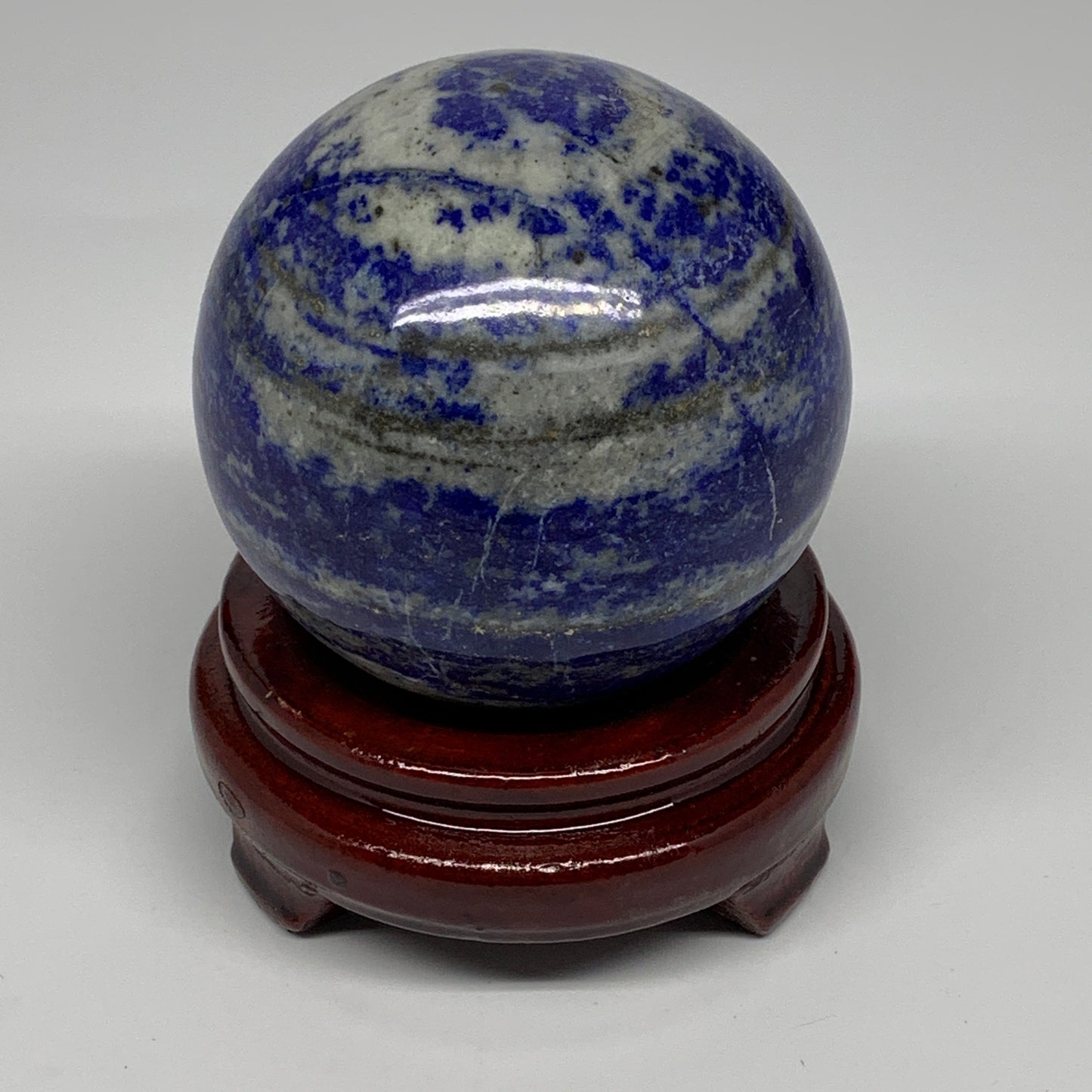 858g, 3.3"(82mm), Lapis Lazuli Sphere Ball Gemstone @Afghanistan, B25326
