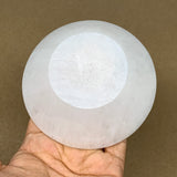 4pcs, 1252g, 3.9"-4" Natural Round Selenite Bowls Crystals from Morocco, B9206