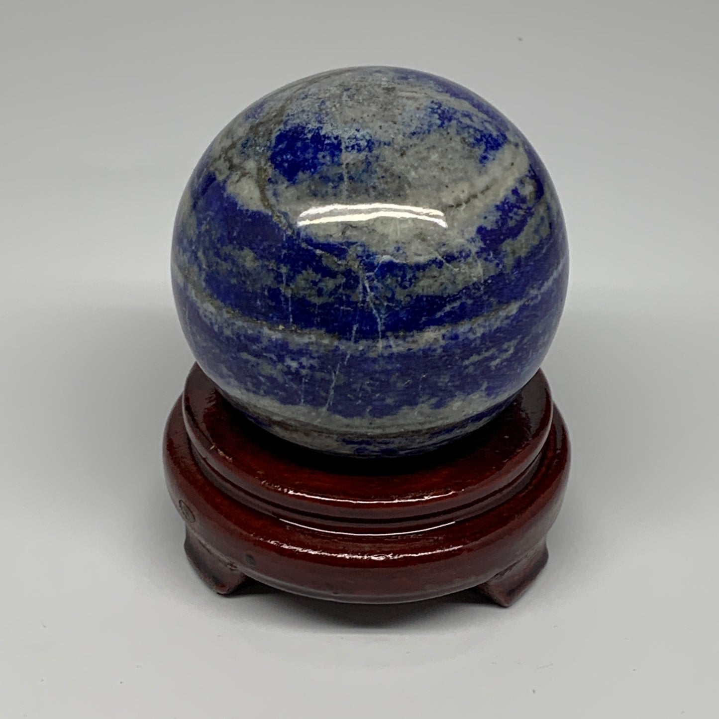 858g, 3.3"(82mm), Lapis Lazuli Sphere Ball Gemstone @Afghanistan, B25326