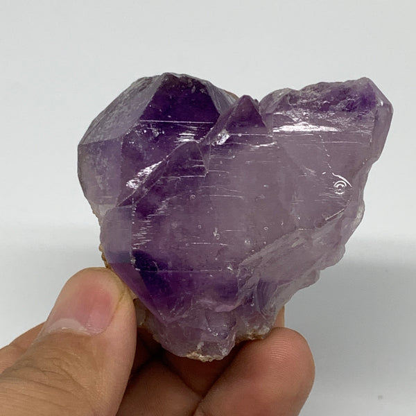 142.4g,2"x2.2"x1.6" Natural Amethyst Crystal Rough Mineral Specimens, B11719