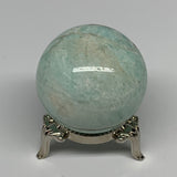 93.2g, 1.6" Small Amazonite Sphere Ball Gemstone from Madagascar, B15837