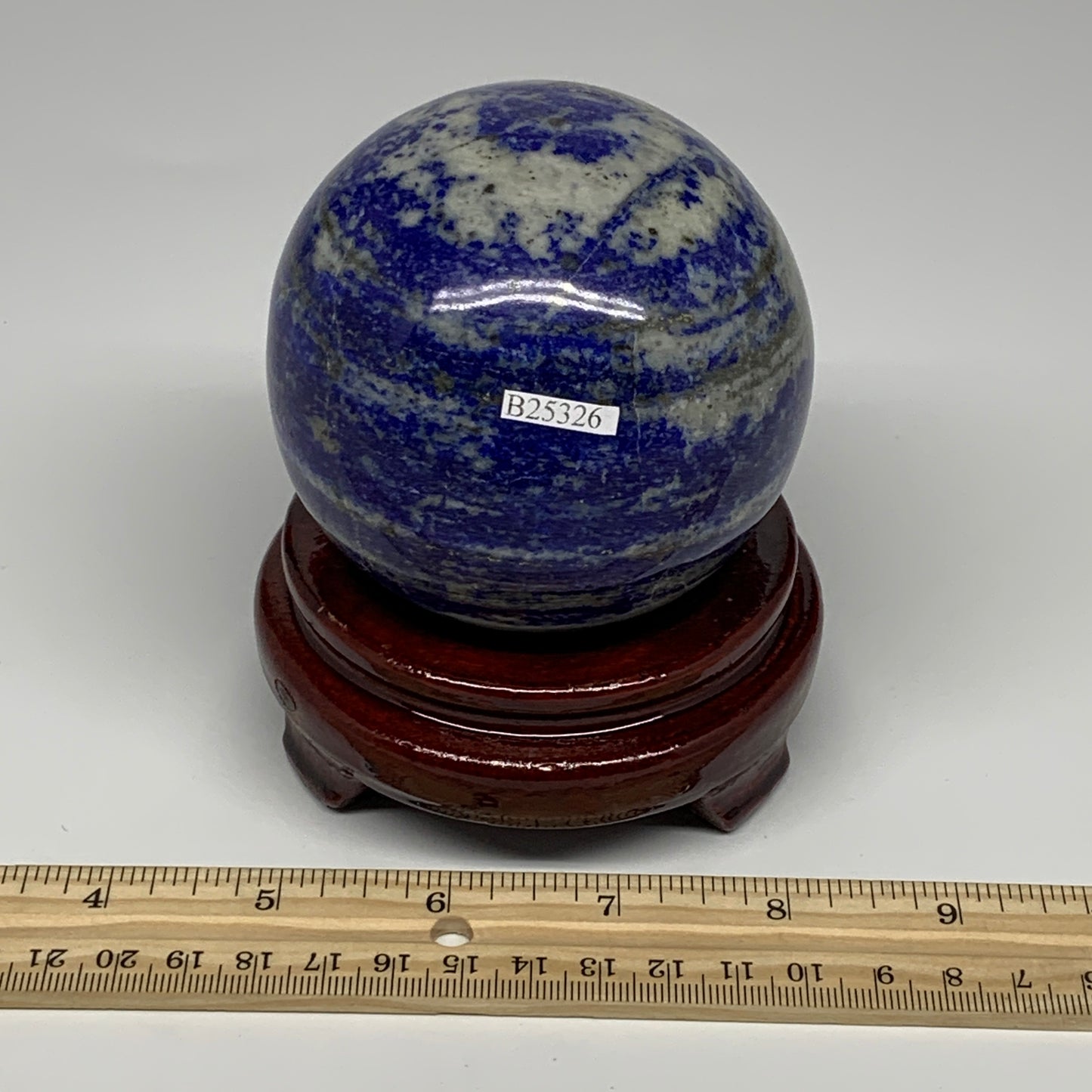 858g, 3.3"(82mm), Lapis Lazuli Sphere Ball Gemstone @Afghanistan, B25326