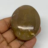 86.7g, 2.3"x1.9"x0.9", Yellow Ocean Jasper Palm-Stone Decor @Madagascar, B18163
