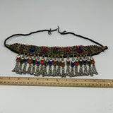 300g, 12"x4.25"Kuchi Choker Necklace Multi-Color Tribal Gypsy Bohemian,B14103