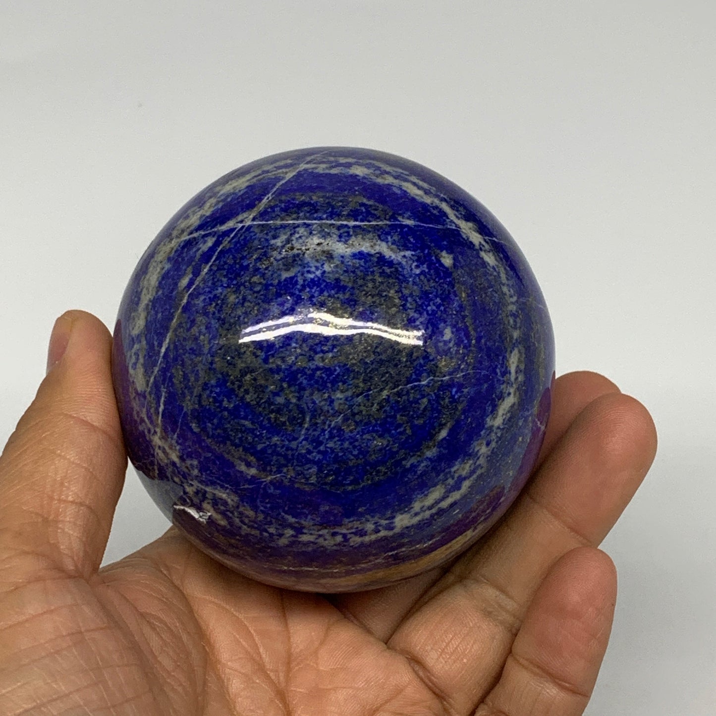 588g, 2.9"(73mm), Lapis Lazuli Sphere Ball Gemstone @Afghanistan, B25331