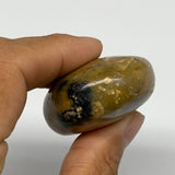 77.9g, 2.3"x1.6"x0.9", Yellow Ocean Jasper Palm-Stone Decor @Madagascar, B18166