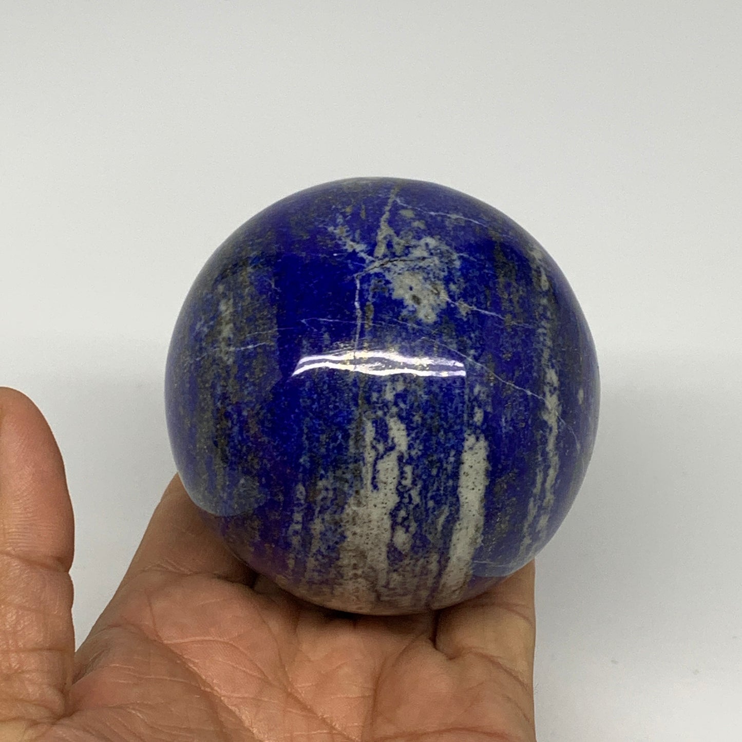 588g, 2.9"(73mm), Lapis Lazuli Sphere Ball Gemstone @Afghanistan, B25331