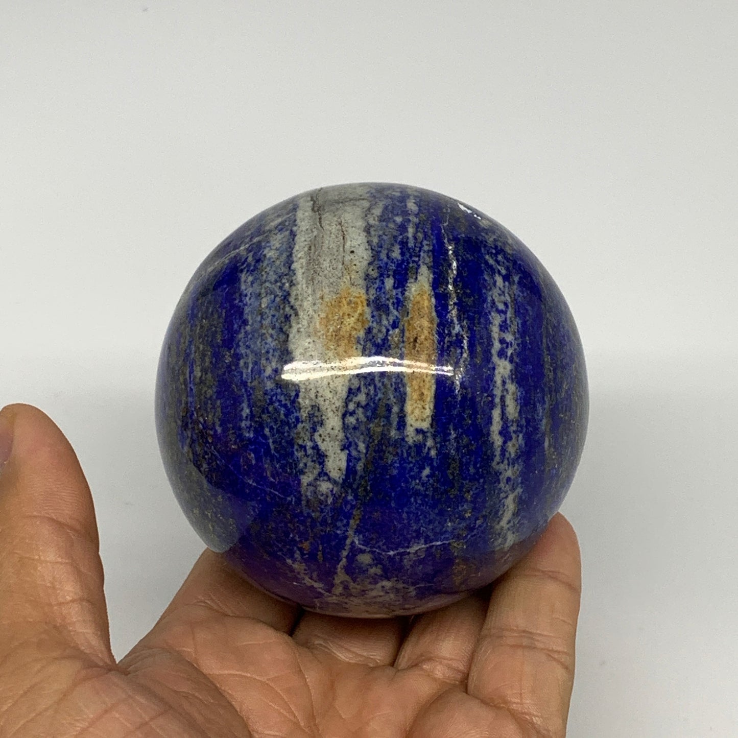 588g, 2.9"(73mm), Lapis Lazuli Sphere Ball Gemstone @Afghanistan, B25331